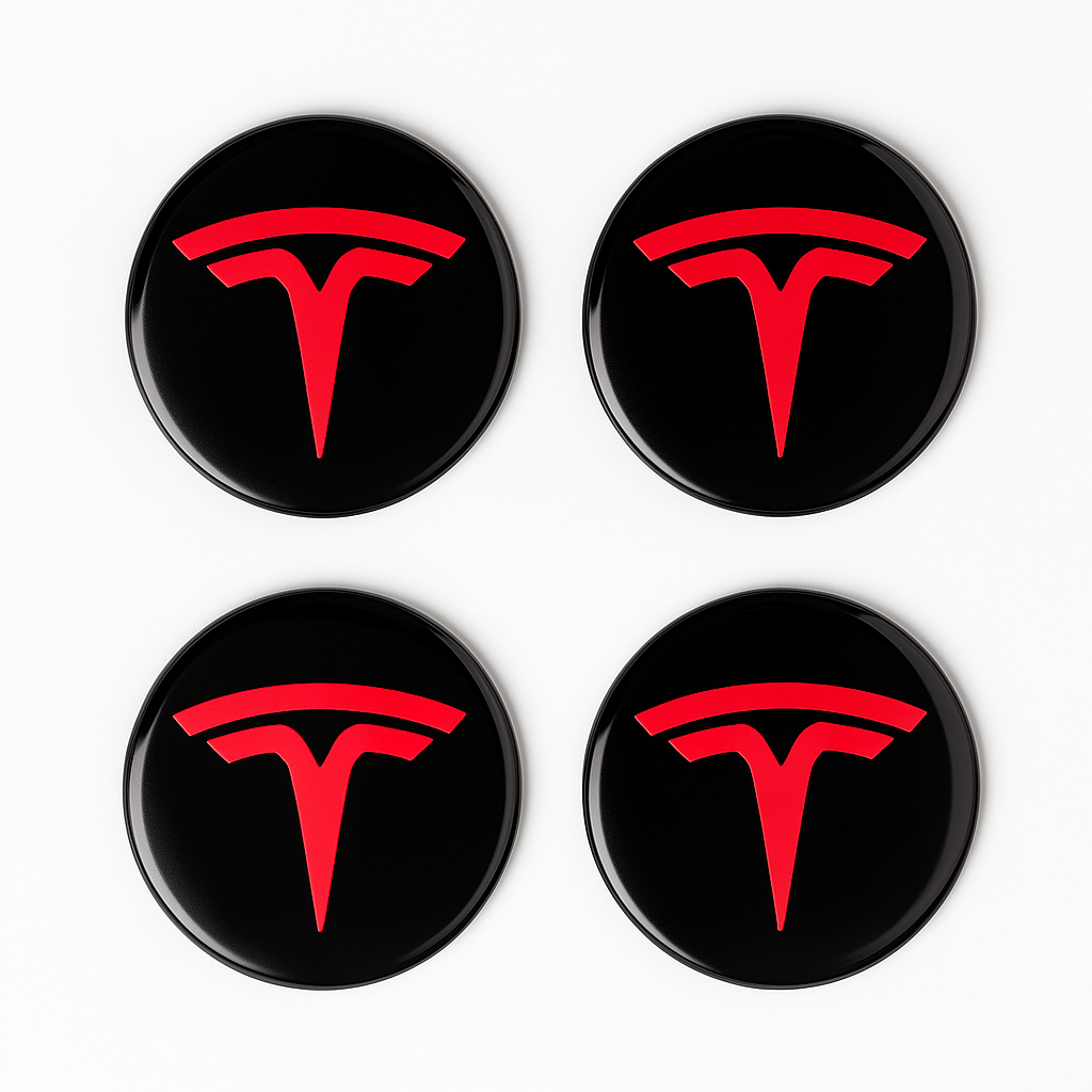 Tesla Fälgcenterkåpor – (4-pack)