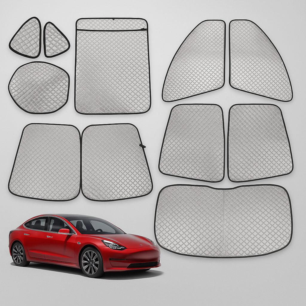 Solskydds Set för Tesla – (Model 3, Y, S, X)