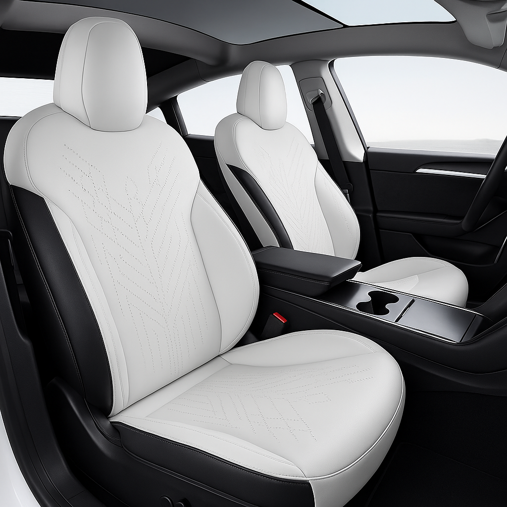 Tesla Ultratunna Sätesskydd – Elegant Komfort för Model 3 / Y