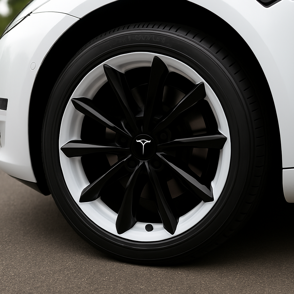 Tesla Däckkåpa 18” – Sportig Look & Skydd för Fälgar (Svart/Glossy)