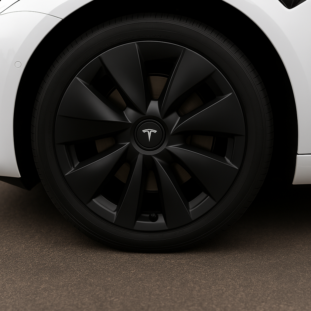 Tesla Navkapslar Däckkåpa 18” – Sportig Look & Skydd för Fälgar (Svart)