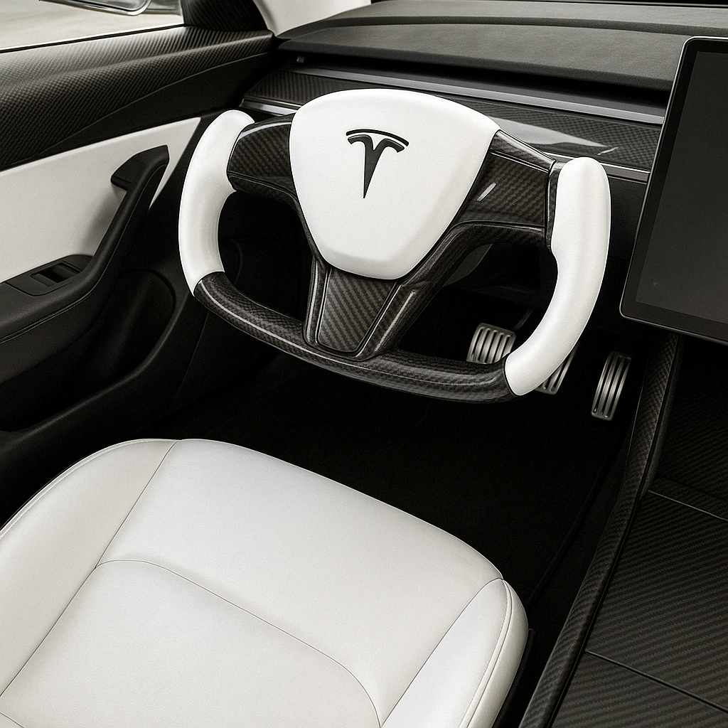 Yoke Ratt för Tesla Model 3 & Y – Sportig & Ergonomisk Uppgradering