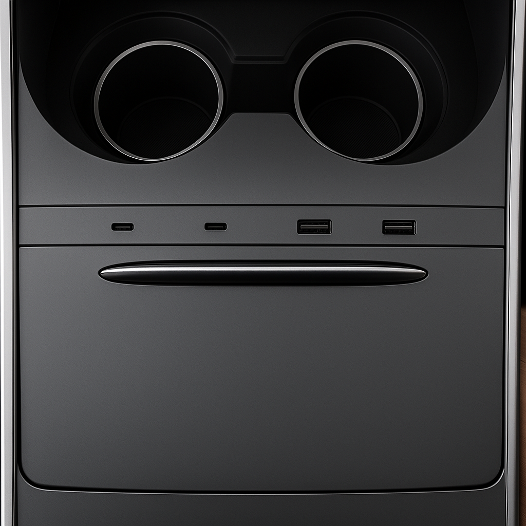 USB-hubb & extender för mittkonsol – Tesla Model 3