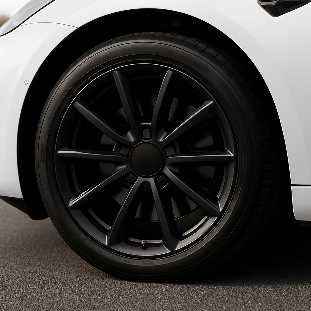 Tesla Navkapslar Däckkåpa 18” – Sportig Look & Skydd för Fälgar (MattSvart)