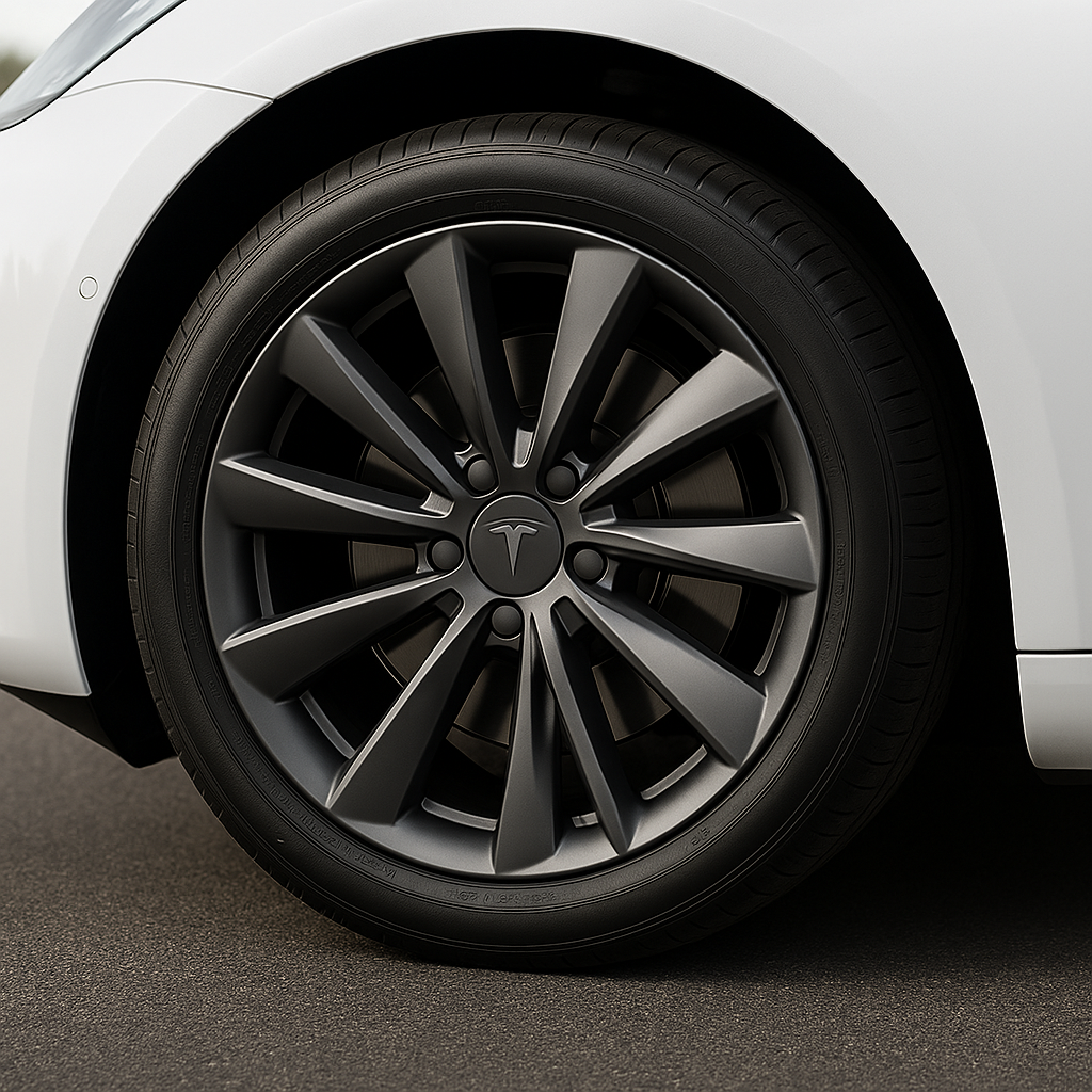 Tesla Navkapslar Däckkåpa 18” – Sportig Look & Skydd för Fälgar (Grå)