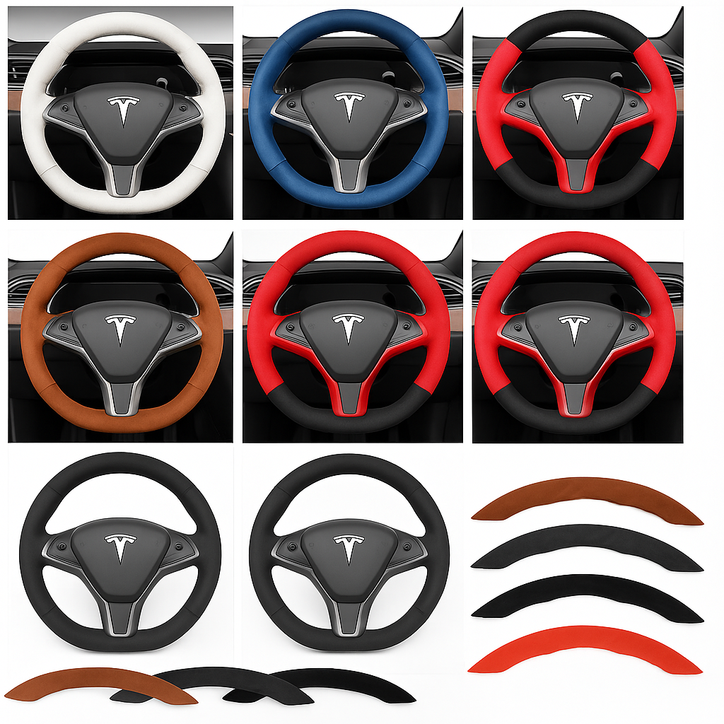 Rattöverdrag Buckle-Design för Tesla Model 3 och Model Y – Sportig Styling och Skydd