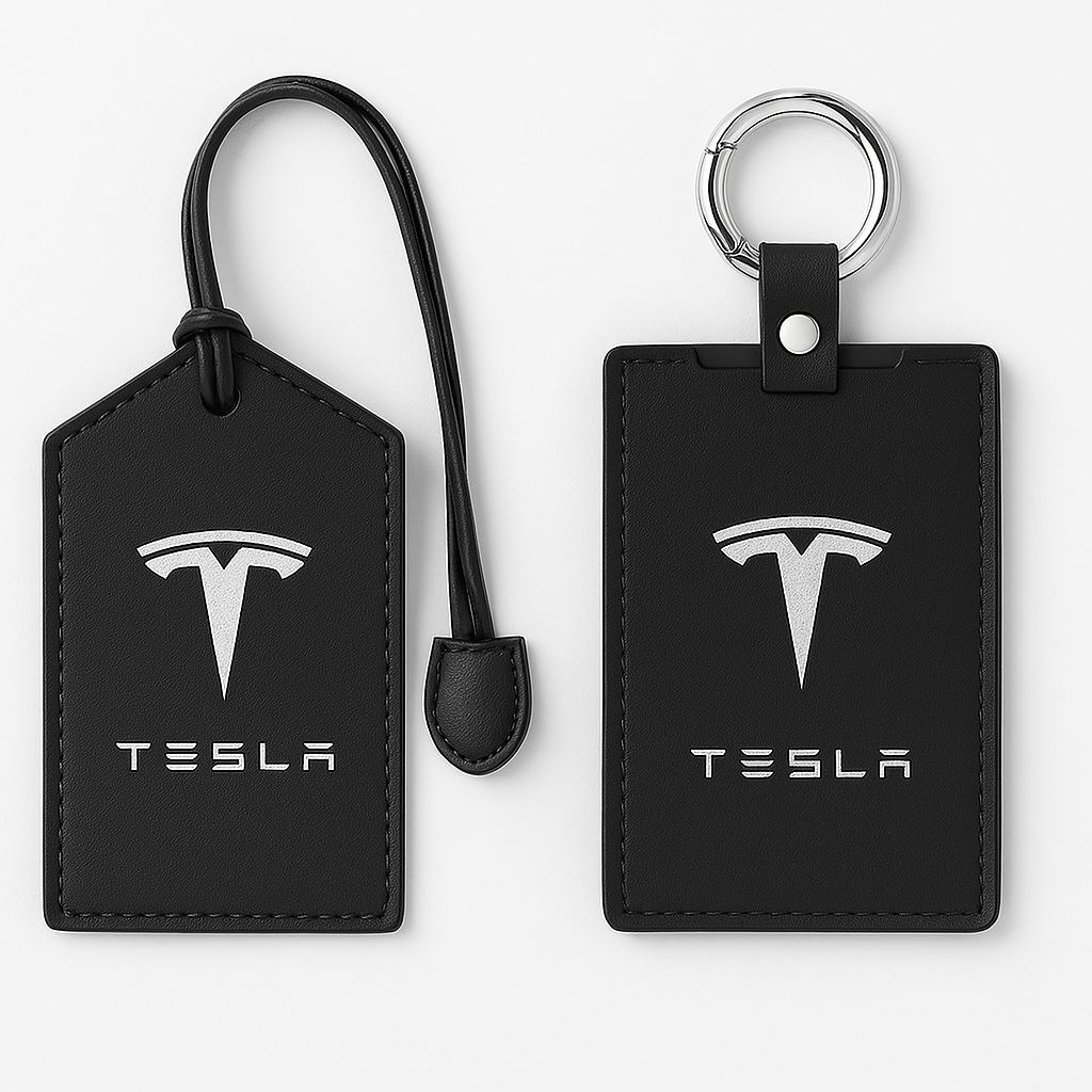 Nyckelfodral i Läder för Tesla – Stilrent Skydd för Key Card