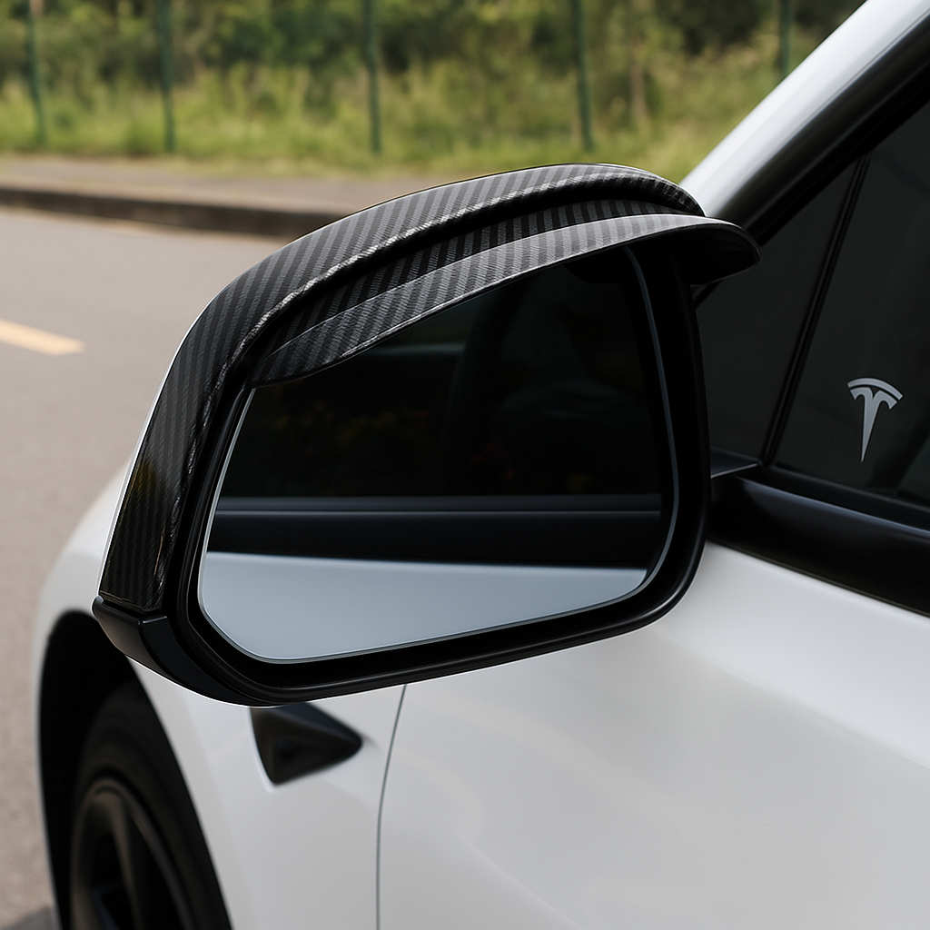 Regnskydd till Backspeglar – Tesla Model 3