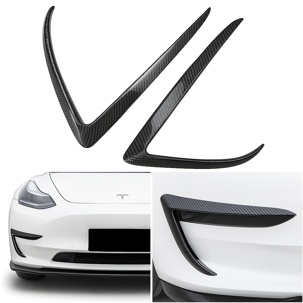 Vindavvisare och skyddspaneler för dimljus – Tesla Model 3 & Y