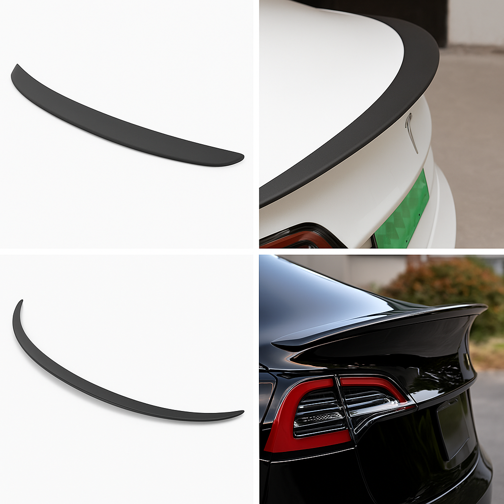 Bakspoiler för Tesla Model 3 – Stilren kolfiberlook