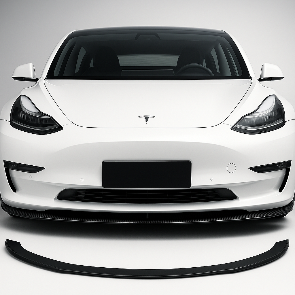 Front Splitter – Sportig Stötfångare för Tesla Model 3 & Y