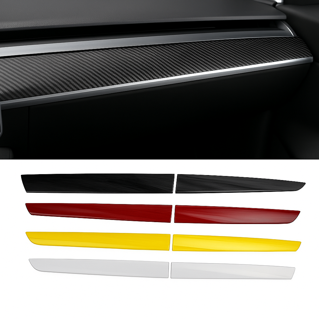 Dashboard Trim Dekorlist för Tesla Model 3 & Y – Flera Färger (2017–2023)